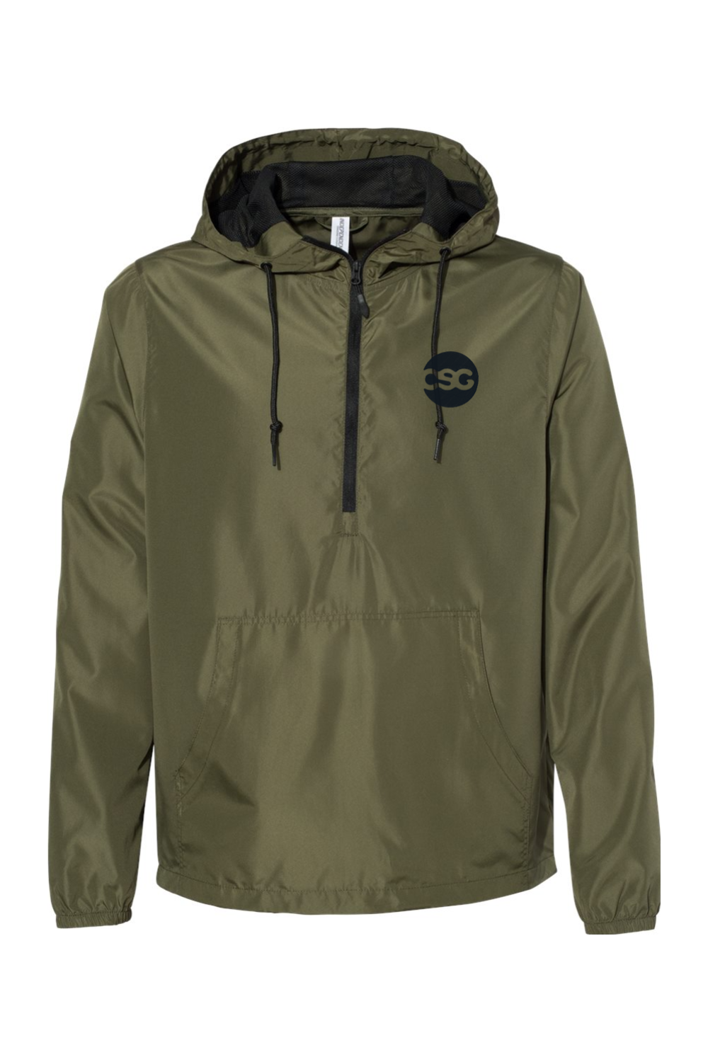 Independent Trading Co. Unisex Lightweight Quarter-Zip Windbreaker Pullover Jacket