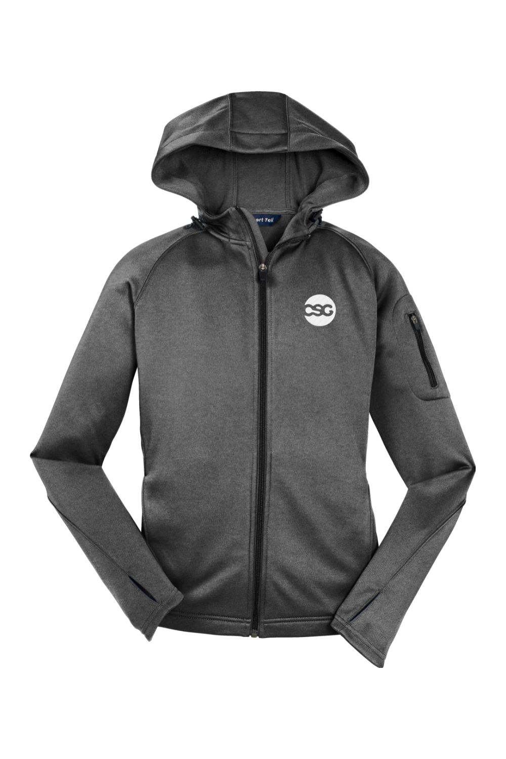 Sport-Tek Ladies Tech Fleece Full-Zip Hooded Jacket