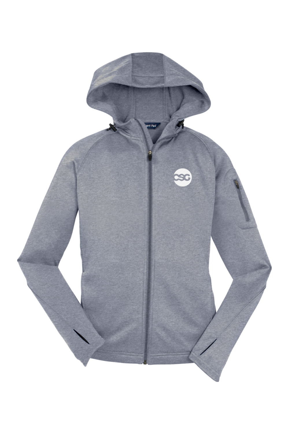 Sport-Tek Ladies Tech Fleece Full-Zip Hooded Jacket