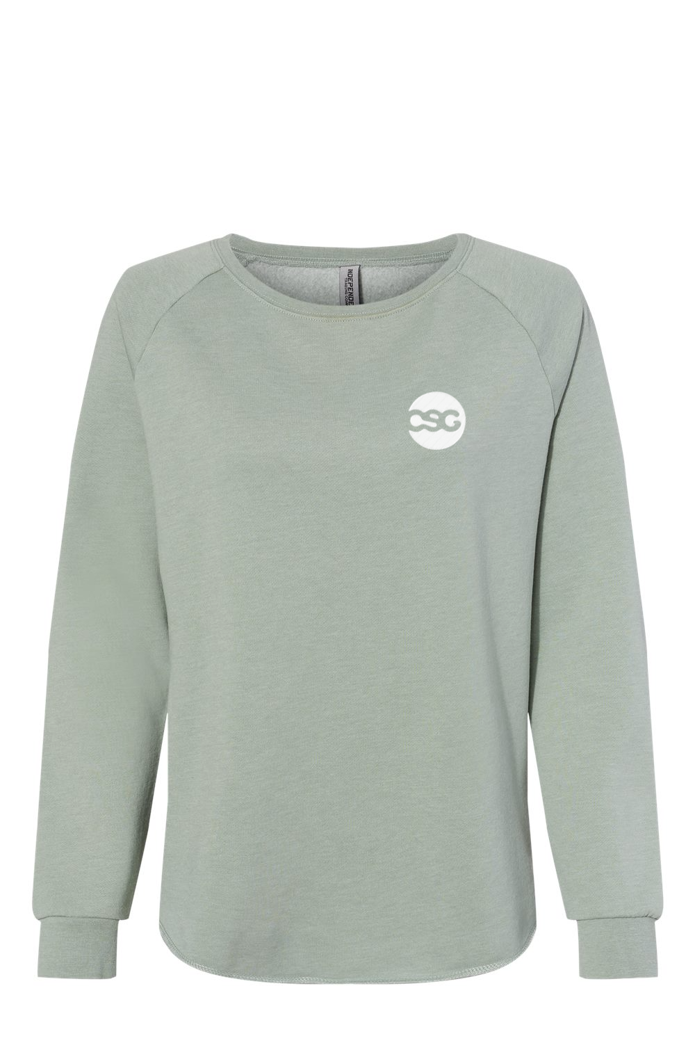 Independent Trading Co. Women's California Wave Wash Crewneck Sweatshirt