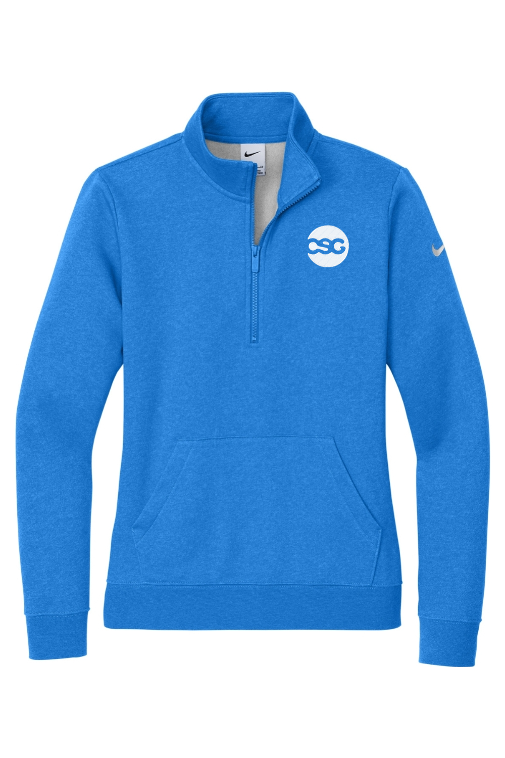 Nike Ladies Club Fleece Sleeve Swoosh 1/2-Zip