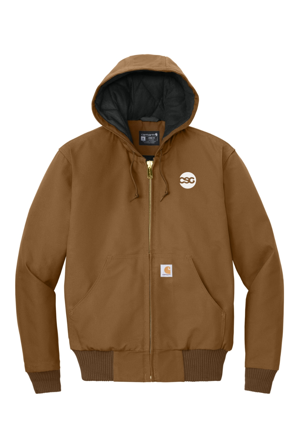 Carhartt Tall Quilted-Flannel-Lined Duck Active Jacket