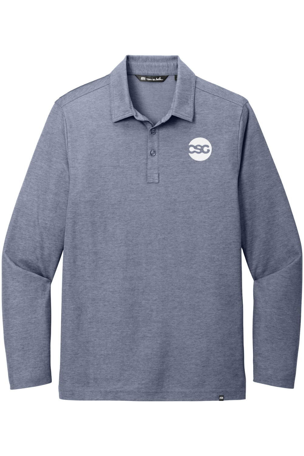 TravisMathew Oceanside Heather Long Sleeve Polo