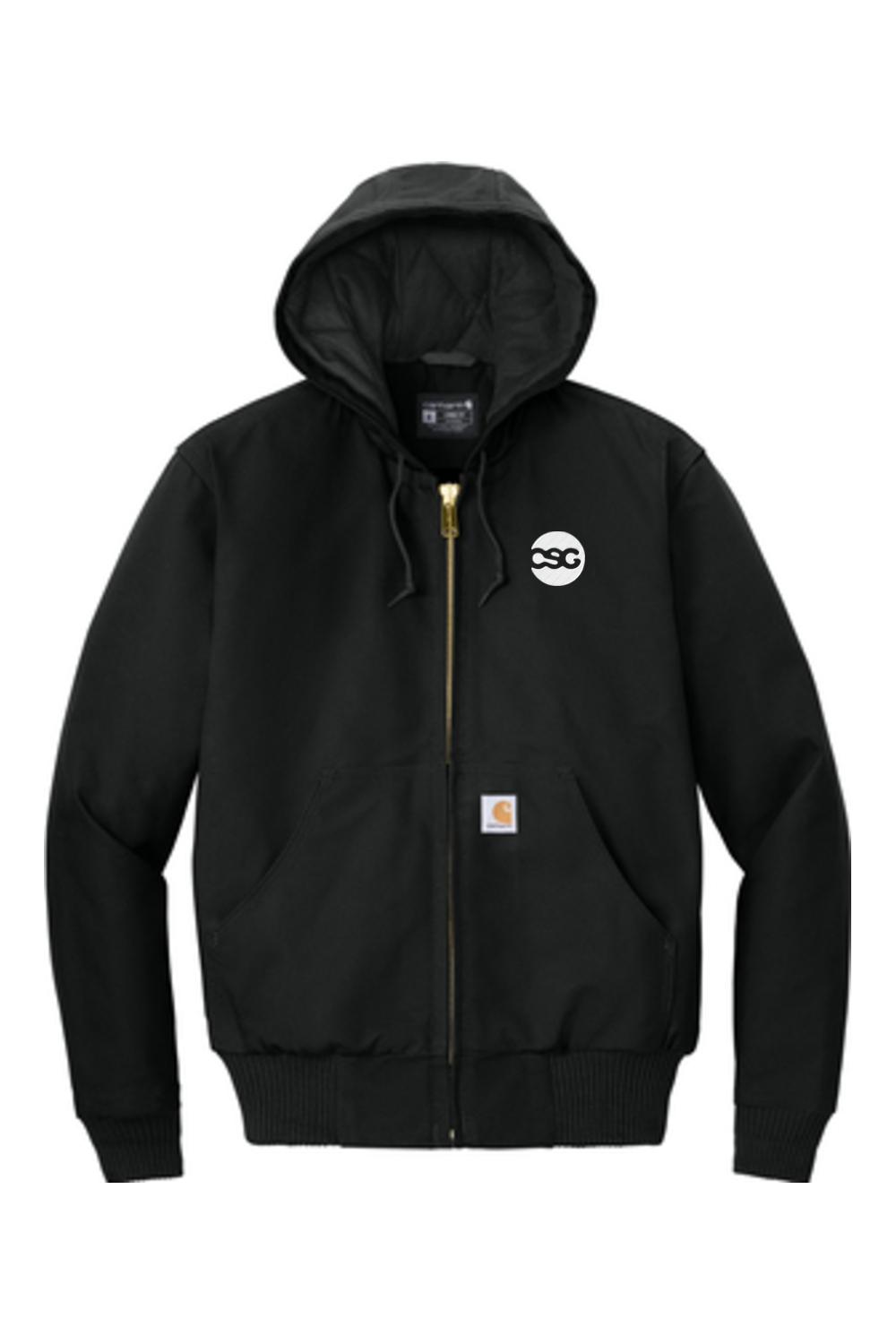 Carhartt Quilted-Flanne-Lined Duck Active Jac
