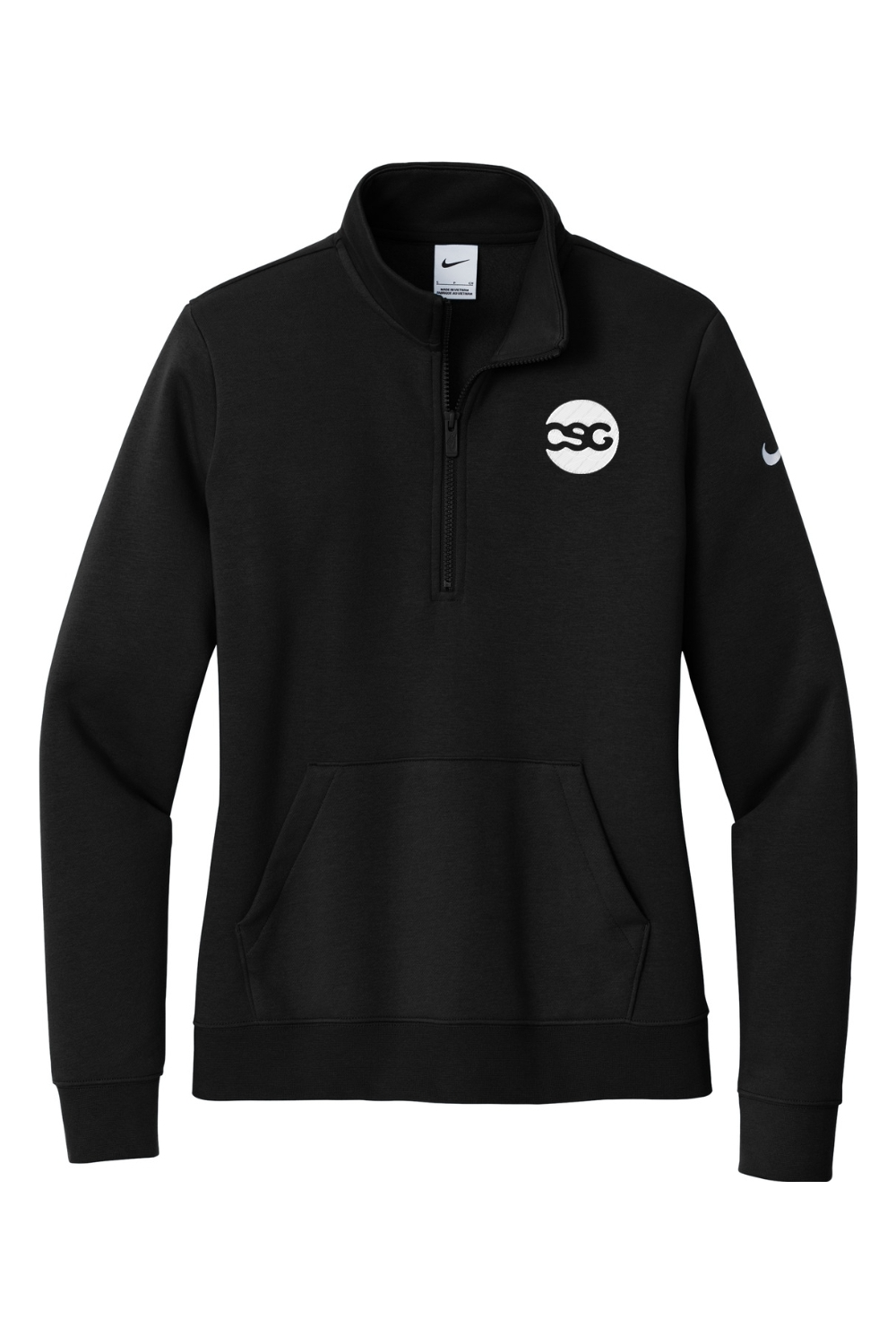 Nike Ladies Club Fleece Sleeve Swoosh 1/2-Zip