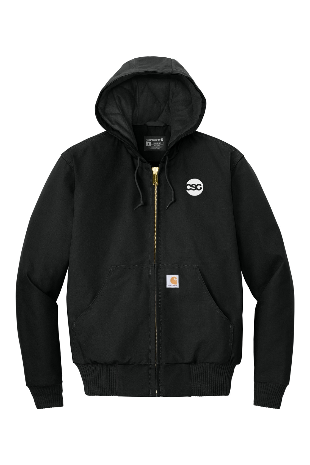 Carhartt Tall Quilted-Flannel-Lined Duck Active Jacket