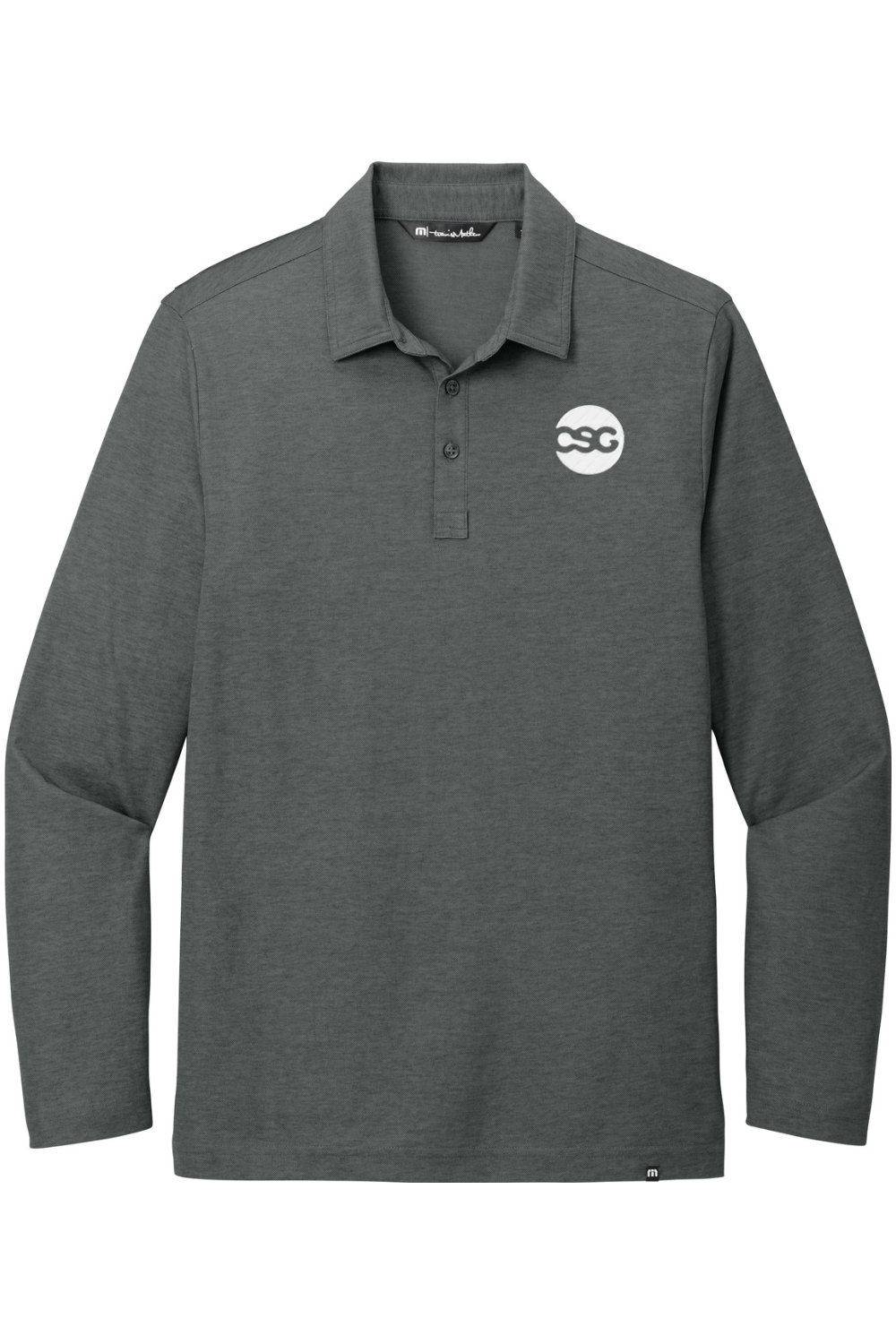 TravisMathew Oceanside Heather Long Sleeve Polo