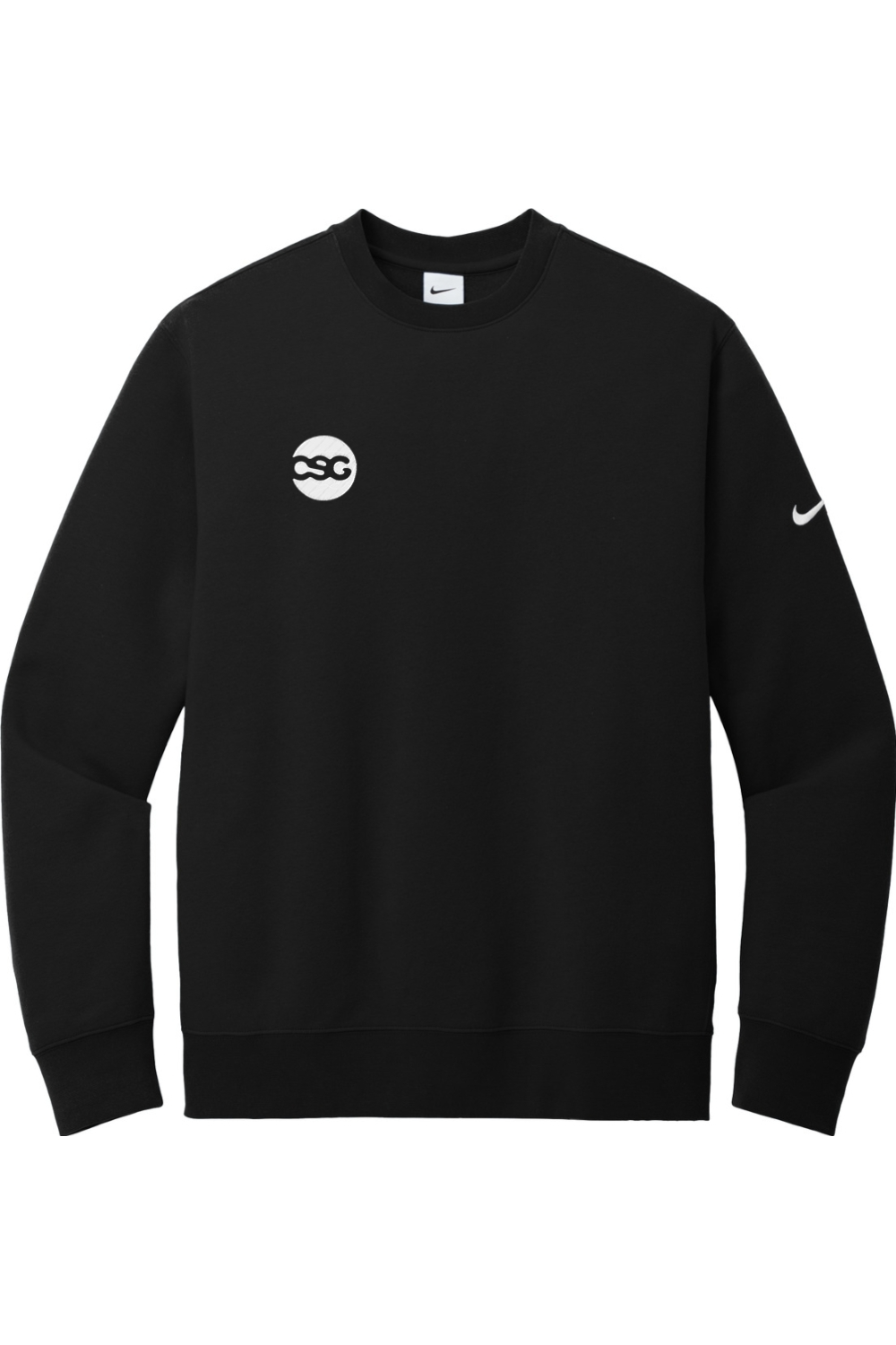 Nike Club Fleece Sleeve Swoosh Crew