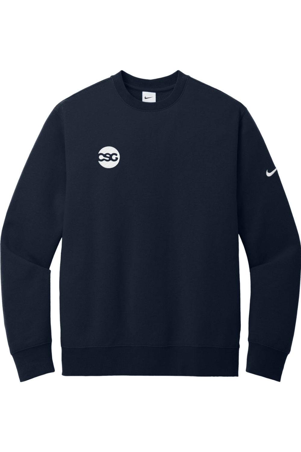 Nike Club Fleece Sleeve Swoosh Crew