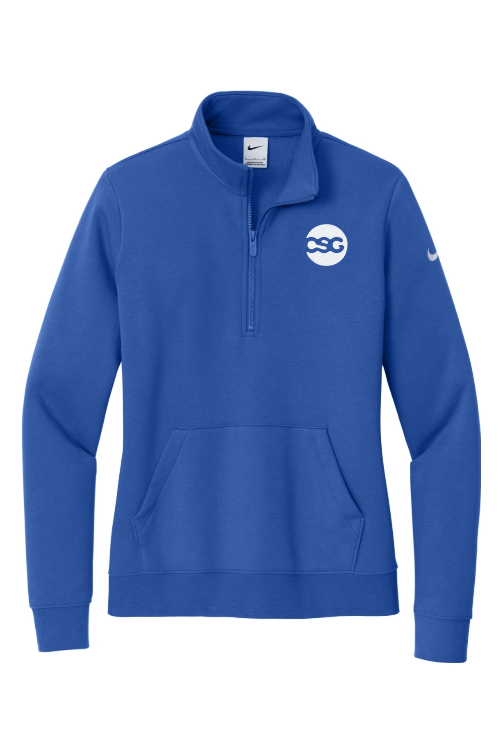 Nike Ladies Club Fleece Sleeve Swoosh 1/2-Zip