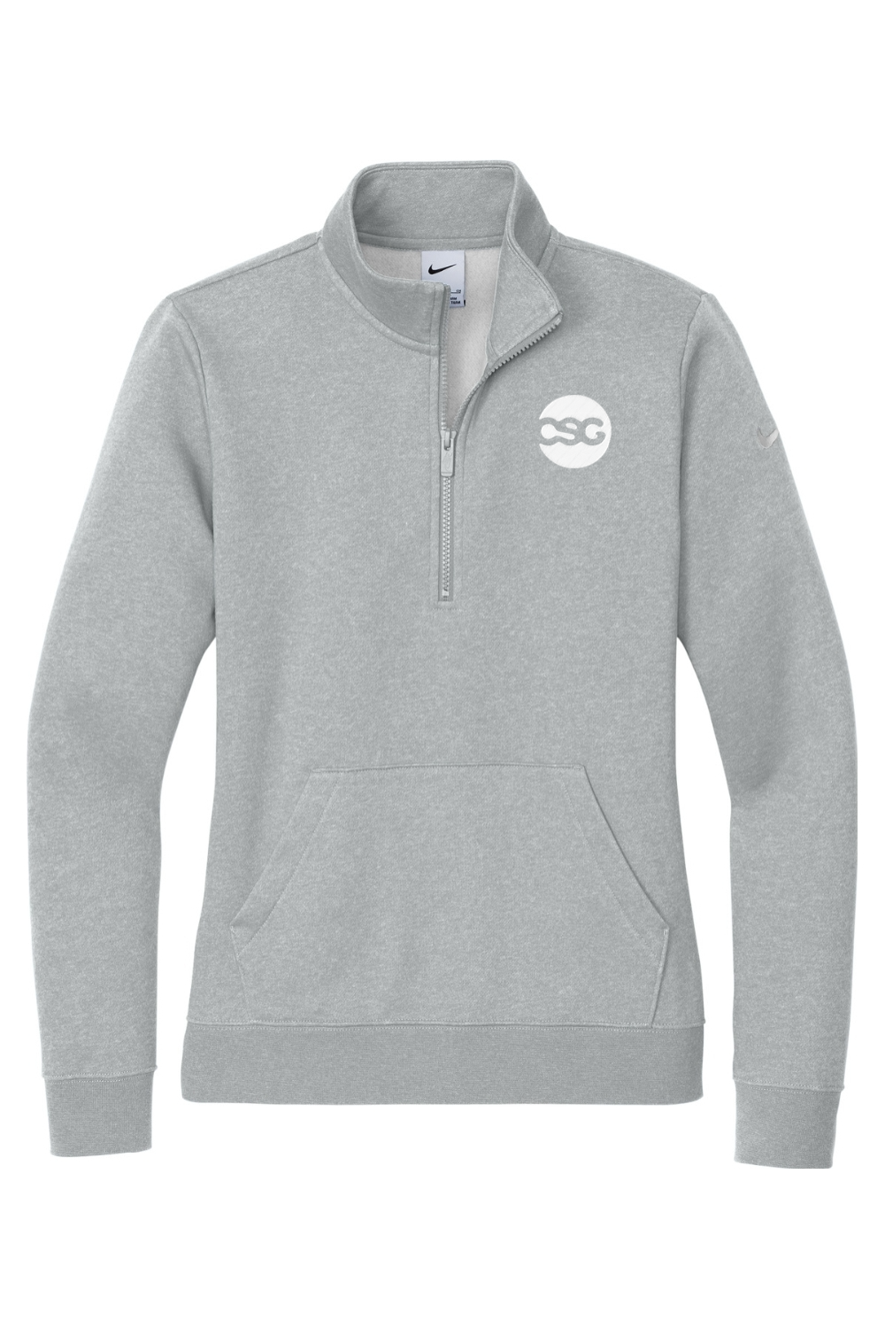 Nike Ladies Club Fleece Sleeve Swoosh 1/2-Zip