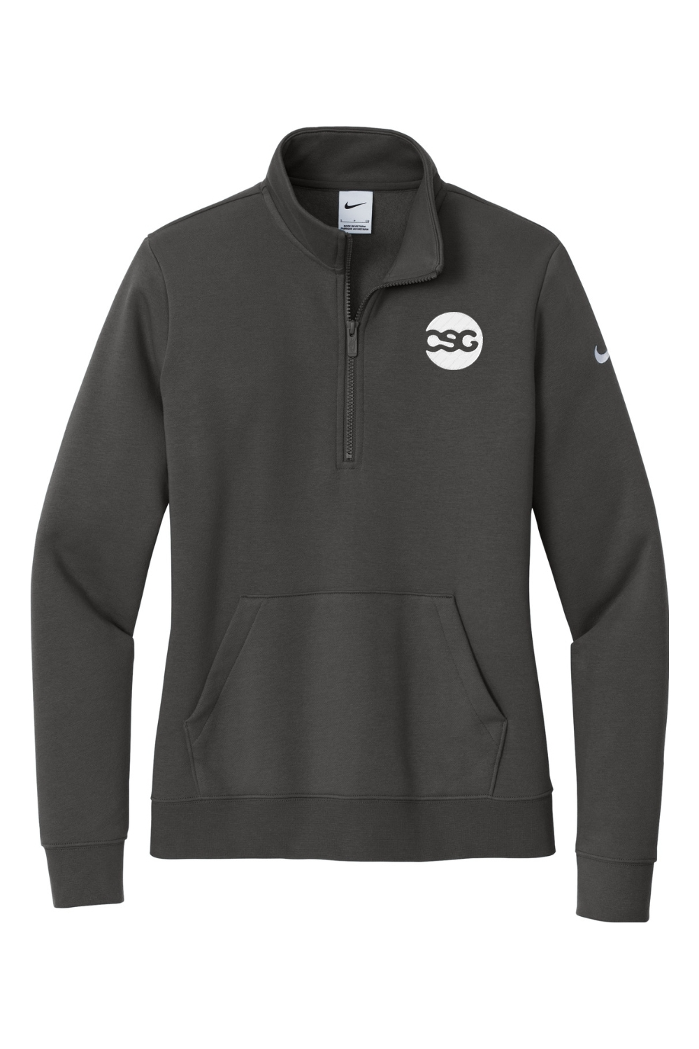 Nike Ladies Club Fleece Sleeve Swoosh 1/2-Zip