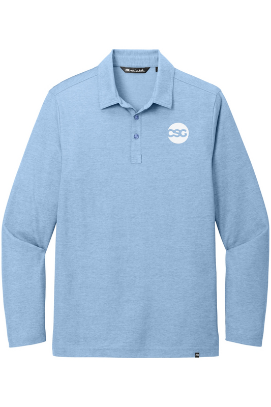 TravisMathew Oceanside Heather Long Sleeve Polo